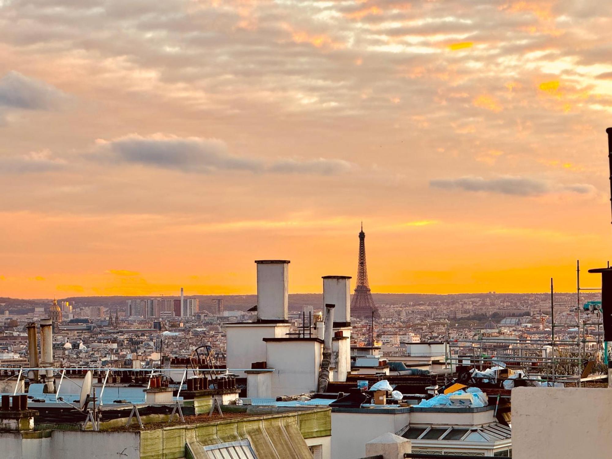 Apartment Direct Views Of Eiffel Tower & Sacre-Coeur From Mezzanine - 10 Mins To Paris Center Eksteriør billede